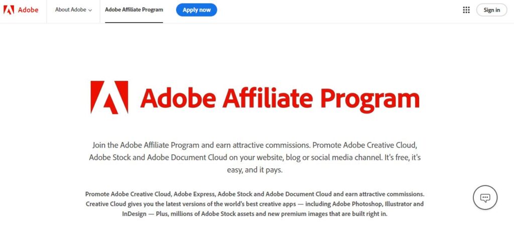 Adobe Creative Cloud Affiliate Program